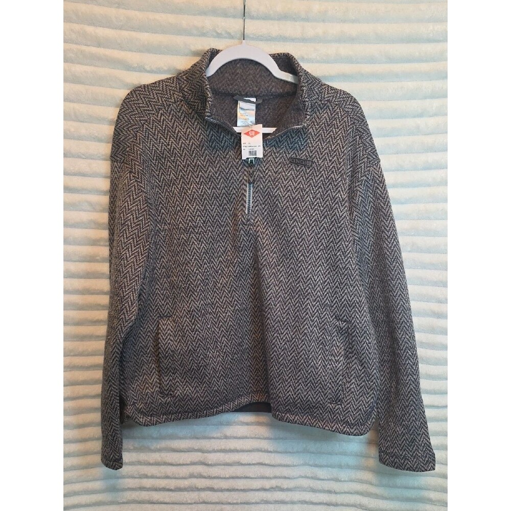 0199 Cinch's Men's Gray Herringbone Quarter-Zip